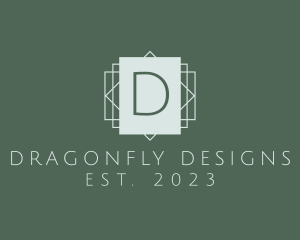 Square Interior Design Art Deco  logo design