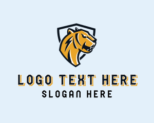 Lion - Wild Cheetah Safari logo design