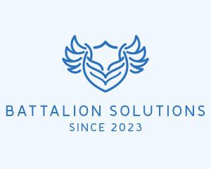 Battalion - Shield Wings Badge logo design