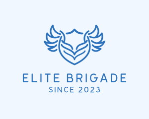 Brigade - Shield Wings Badge logo design