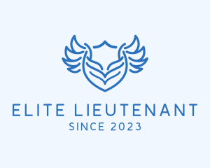 Lieutenant - Shield Wings Badge logo design