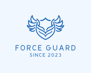 Enforcer - Shield Wings Badge logo design