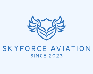 Airforce - Shield Wings Badge logo design
