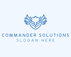 Sergeant - Shield Wings Badge logo design