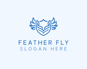 Shield Wings Badge logo design