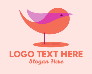 Character - Cute Small Bird logo design