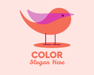 Passerine - Cute Small Bird logo design