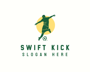 Soccer Ball Kick Sport logo design