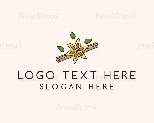 Leaf Cinnamon Roll Logo