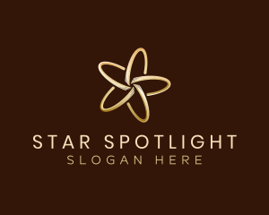 Ring Star Flower Jewelry logo design