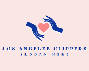 Heart Foundation Hand logo design