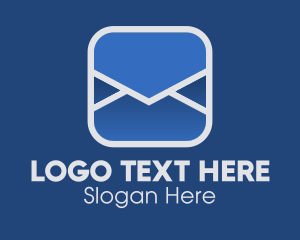 Blue Envelope - Envelope Mail Software logo design