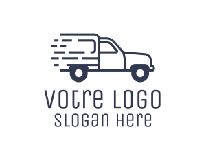 Express - Speedy Pick Up Van logo design