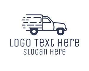 Parcel - Speedy Pick Up Van logo design