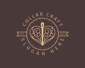 Classy Heart Needle  logo design