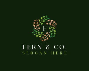 Organic Leaf Plant logo design