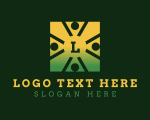 Volunteer - Humanitarian Society Community logo design