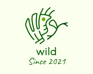Symbol - Minimalist Tribal Bird logo design