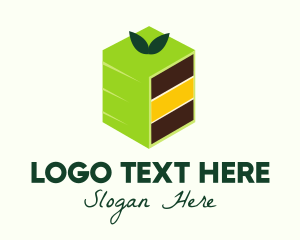 Food - Organic Layered Cake logo design