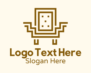 Geometric Square Chair Logo