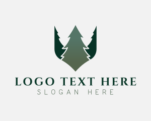 Lake - Nature Forest Tree logo design