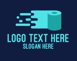 Blue - Toilet Paper Delivery logo design