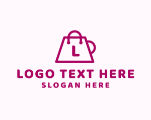 Online - Shopping Bag Retail logo design