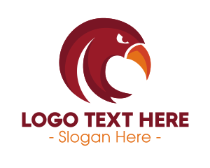 Vulture - Red Bird Beak logo design