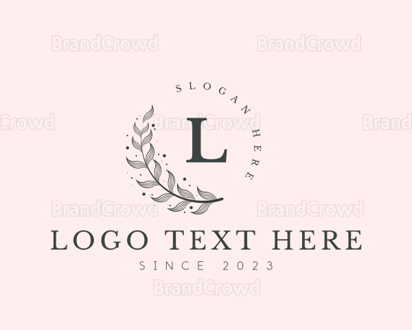 Lifestyle Leaf Botanical Logo