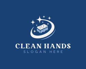 Sponge Cleaning Sanitation logo design