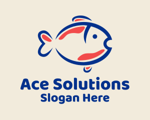 Carp Fish Aquarium Logo