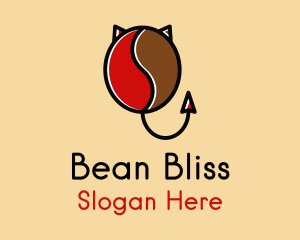 Red Devil Bean  logo design