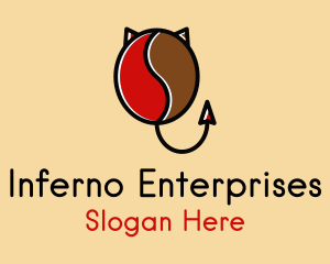 Red Devil Bean  logo design