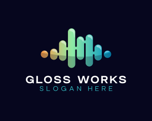 Gloss - Glossy Wave Line logo design