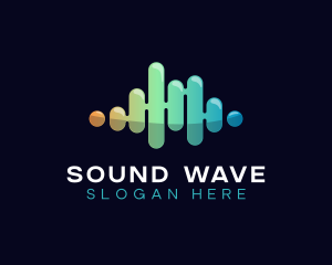 Glossy Wave Line logo design