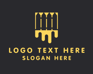 Remodel - Yellow Fence Painting logo design