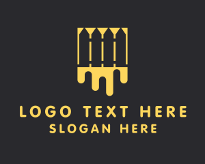 Paint - Yellow Fence Painting logo design
