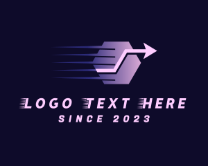 Package - Fast Logistic Delivery Arrow logo design