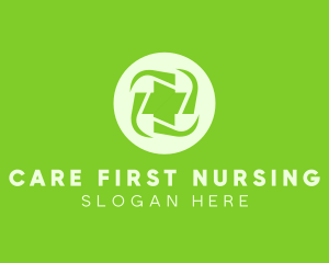 Nursing - Green Medical Cross logo design