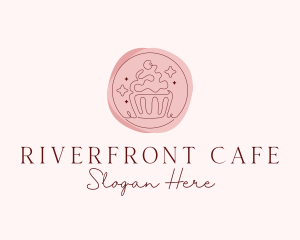 Sweet Cupcake Cafe logo design