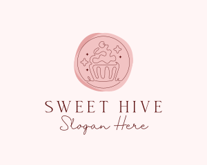 Sweet Cupcake Cafe logo design