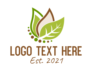 Vegan - Leafy Vegan Diet logo design
