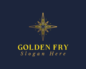 Golden Star Compass logo design