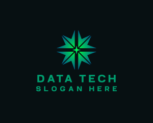 Database - Arrow Tech Star logo design