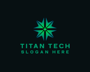 Arrow Tech Star logo design