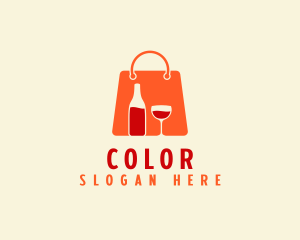 Wine Bottle - Wine Bottle Glass logo design