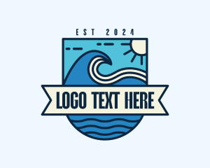 Surf - Ocean Waves Surf logo design