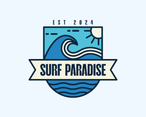Surf - Ocean Waves Surf logo design