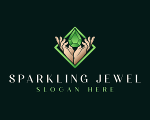 Gem - Hand Gem Crystal logo design