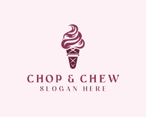 Sweet Ice Cream Dessert Logo